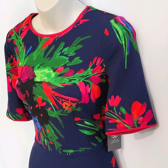 Vince Camuto Floral Print Dress - Picture 2 of 3